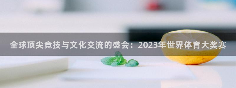 全球顶尖竞技与文化交流的盛会：2023年世界体育大奖赛